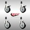 Service Caster 5 Inch 316SS Black Poly Swivel 1-5/8 Inch Expanding Stem Caster Lock Brake, 2PK SS316TTLEX20S514-PPUB-BLK-2-S-2-158 - alternate 2